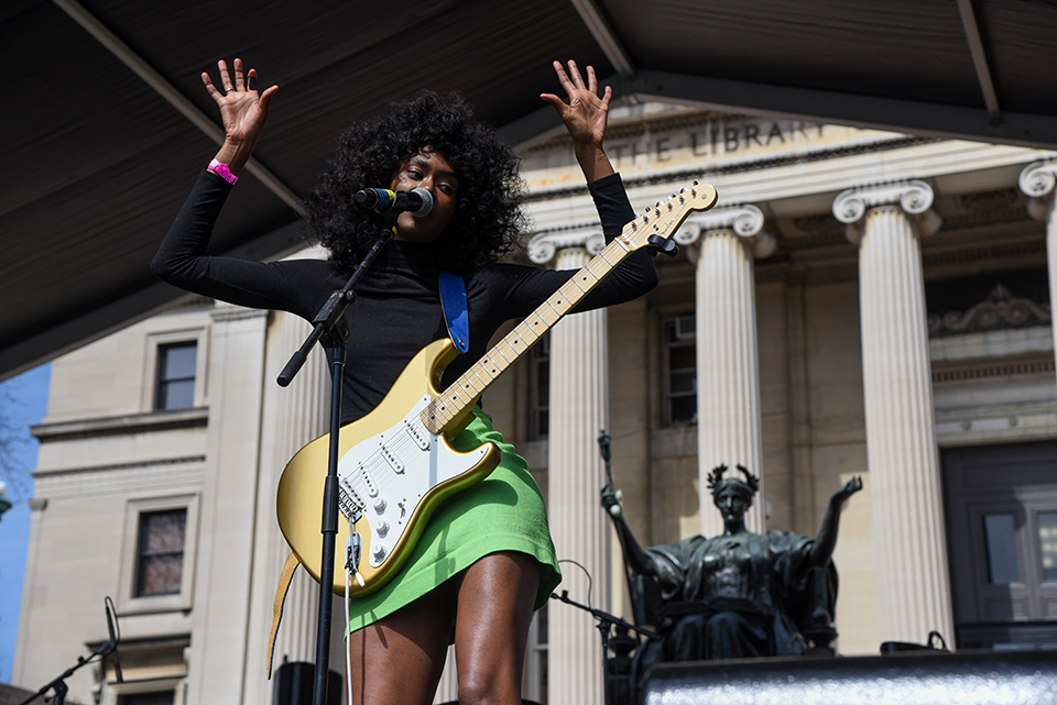 students put down their books, evacuated the stuffiness of the