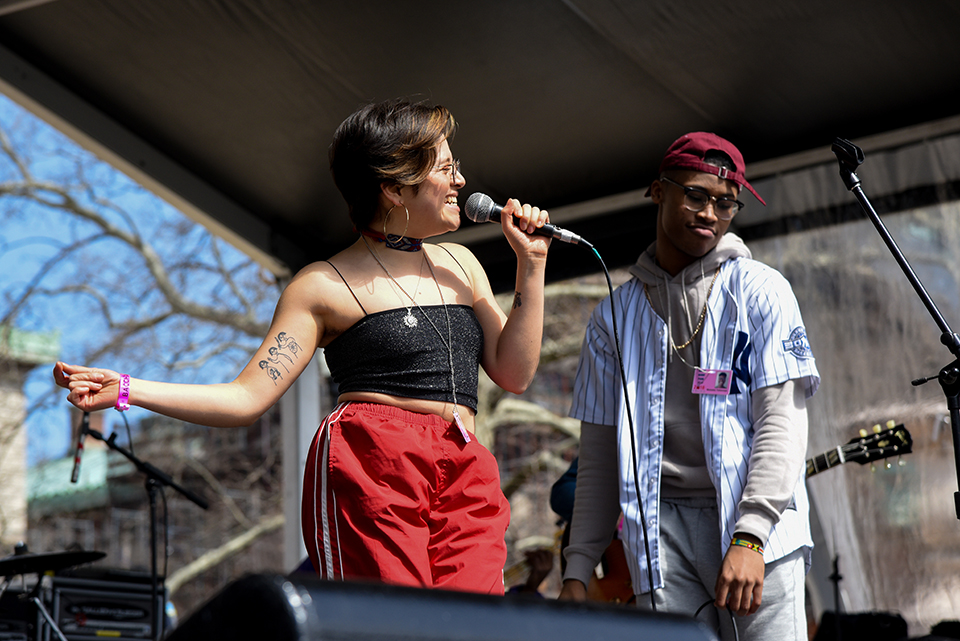 students put down their books, evacuated the stuffiness of the