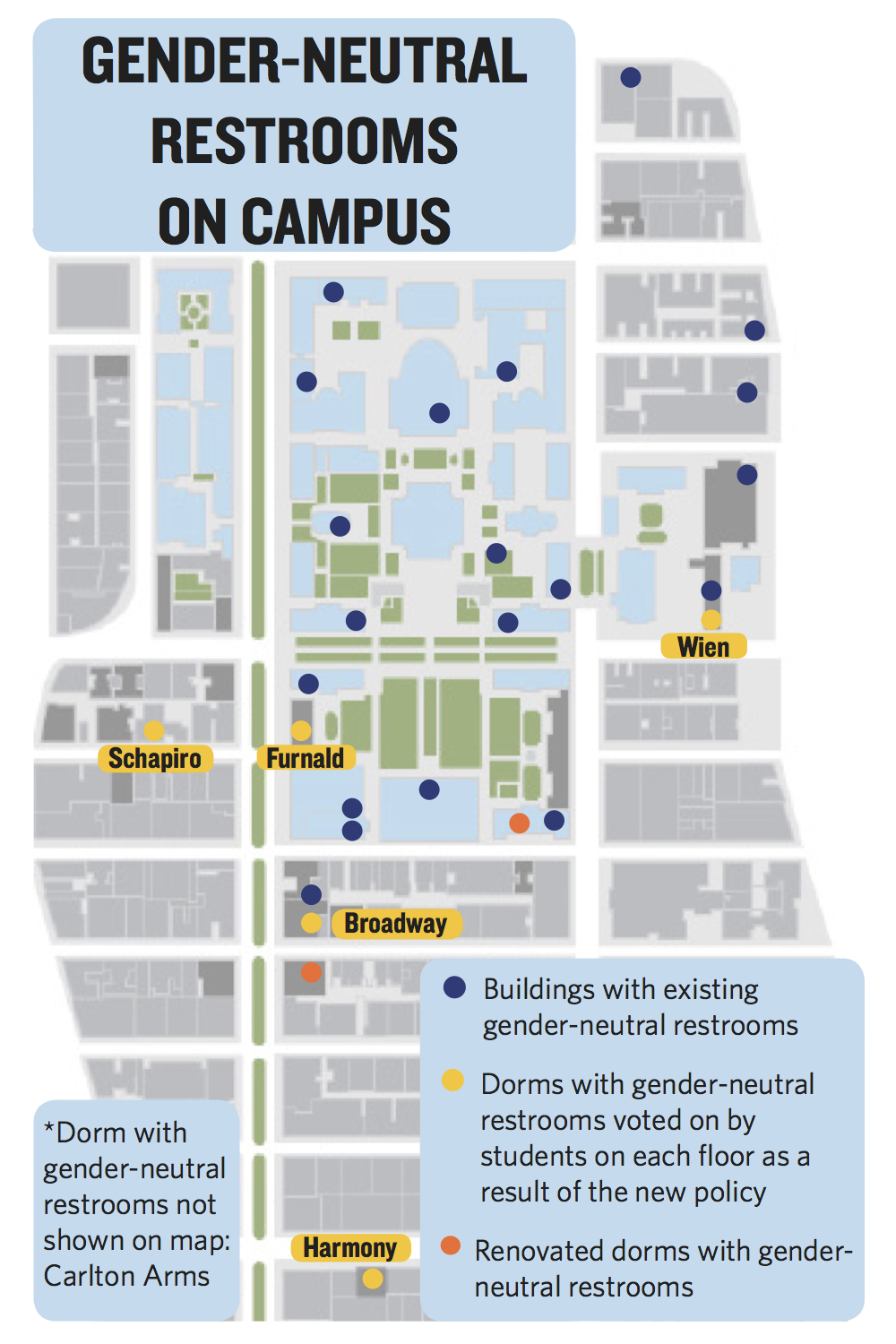 Dorm residents will vote on whether bathrooms become gender-neutral under new policy